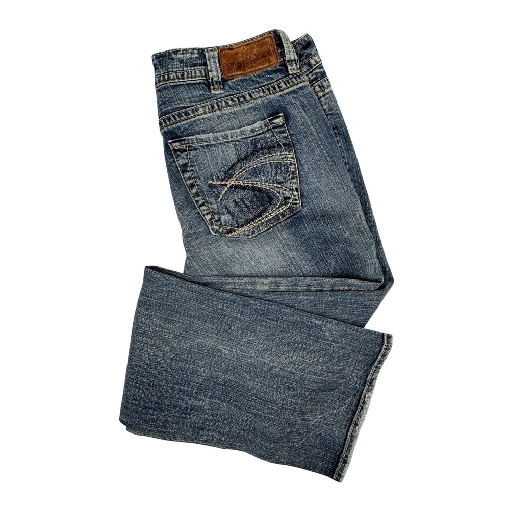 Silver Jeans Lola 17 Tag 31x33 Real 33x31 Bootcut Jean Medium Wash Stretch Denim